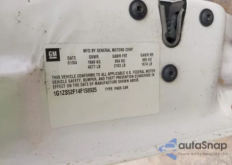 2004 Chevrolet Malibu from USA, damaged, VIN 1G1ZS52F14F158925